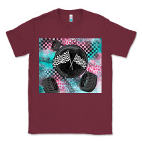 Burgundy racing Classic Tee - LillyAllenDesigns