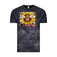 Cloud Black bee happy Vintage Tee - JahusDesignShop