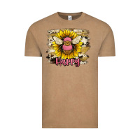 Vintage Coffee bee happy Vintage Tee - JahusDesignShop