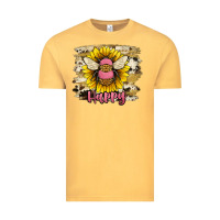 Vintage Mustard bee happy Vintage Tee - JahusDesignShop