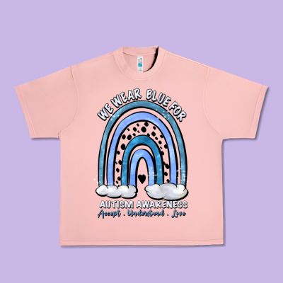We Wear Blue For Autism Awareness Accept Understan Urban Heavy Tee Designed By Artiststas
