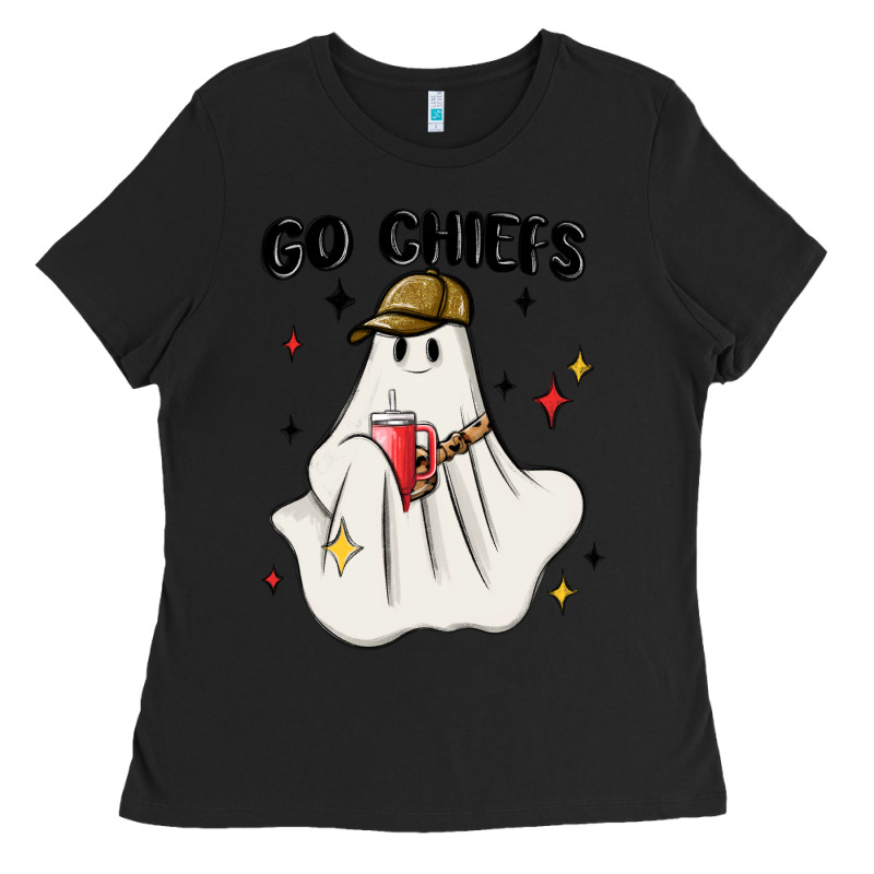Go Chiefs Boujee Sports Ghost Stanley Ladies Tee by MaliasSmallBusiness | Teevron