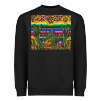 Black western desert with leopard and sunflowers tumbler tbs Heavyweight Sweatshirt - TumblerDesignByShophia