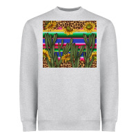Heather Grey western desert with leopard and sunflowers tumbler tbs Heavyweight Sweatshirt - TumblerDesignByShophia