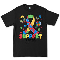 Black support squad autism Premium Tee - MaliasSmallBusiness