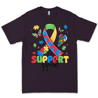 Plum support squad autism Premium Tee - MaliasSmallBusiness