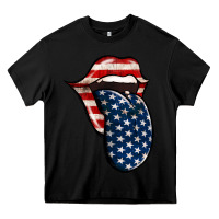 Black America 4th Of July Tongue Heavy Core Tee - Jasminsmagicworld