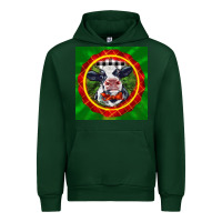 Forest Green christmas baby holstein face Urban Hoodie - LillyAllenDesigns