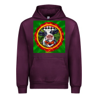 Mauve Wine christmas baby holstein face Urban Hoodie - LillyAllenDesigns