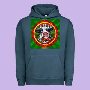 Christmas Baby Holstein Face Urban Hoodie Designed By Lillyallendesigns
