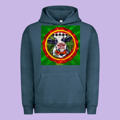 Christmas Baby Holstein Face Urban Hoodie Designed By Lillyallendesigns