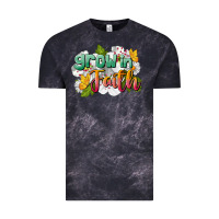 Cloud Black Grow In Faith Vintage Tee - LillyAllenDesigns
