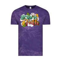 Cloud Purple Grow In Faith Vintage Tee - LillyAllenDesigns