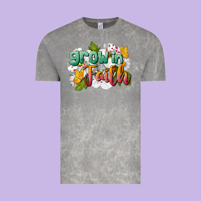 Grow In Faith Vintage Tee Designed By Lillyallendesigns