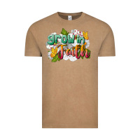 Vintage Coffee Grow In Faith Vintage Tee - LillyAllenDesigns