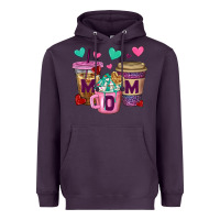 Plum Western Mom Coffee Cups Heavyweight Hoodie - BundleAndBundleShop
