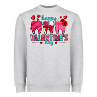 Happy Valentine's Day With Teeth Valentine's Day Heavyweight Sweatshirt | Teevron