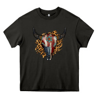Asphalt American Bull Skull Heavy Core Tee - Jasminsmagicworld