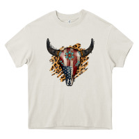 Cream American Bull Skull Heavy Core Tee - Jasminsmagicworld
