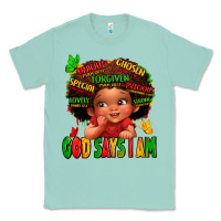 Seafoam god says i am juneteenth kid Classic Tee - LillyAllenDesigns