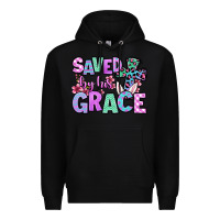 Black Easter Day Saved by his grace Premium Hoodie - OliviaCreatesArt