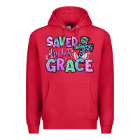 Cardinal Easter Day Saved by his grace Premium Hoodie - OliviaCreatesArt