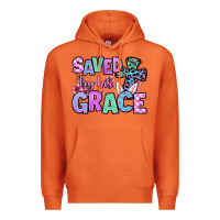 Carrot Easter Day Saved by his grace Premium Hoodie - OliviaCreatesArt