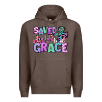 Coffee Easter Day Saved by his grace Premium Hoodie - OliviaCreatesArt