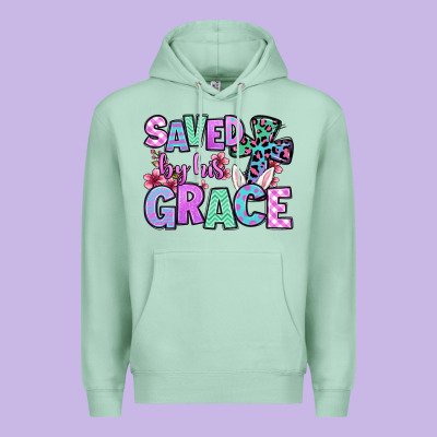 Easter Day Saved By His Grace Premium Hoodie Designed By Oliviacreatesart