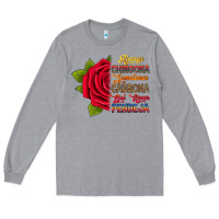 Heather Grey Always chingona sometimes cabrona but never pendej Long Sleeve Tee - RanaPortraitStore