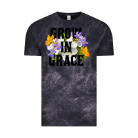 Cloud Black Grow In Grace Vintage Tee - LillyAllenDesigns
