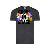 Vintage Black Grow In Grace Vintage Tee - LillyAllenDesigns