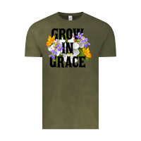 Vintage Olive Grow In Grace Vintage Tee - LillyAllenDesigns