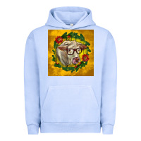 Pigment Grape Ice christmas charolais cow face Urban Hoodie - LillyAllenDesigns