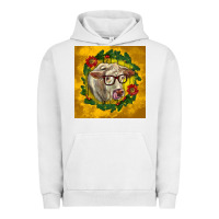 Pigment Lunar Rock christmas charolais cow face Urban Hoodie - LillyAllenDesigns