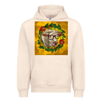 Sandshell christmas charolais cow face Urban Hoodie - LillyAllenDesigns