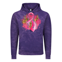 Cloud Purple breast cancer awareness ribbon with glitter pink l Vintage Hoodie - LillyAllenDesigns