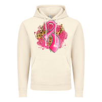 Vintage Artic breast cancer awareness ribbon with glitter pink l Vintage Hoodie - LillyAllenDesigns