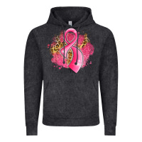 Vintage Black breast cancer awareness ribbon with glitter pink l Vintage Hoodie - LillyAllenDesigns