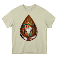 Mossy aztec bullskull teardrop earrings Heavy Core Tee - Jasminsmagicworld