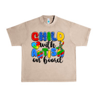 French Oak child with autism on board Urban Heavy Tee - Artiststas