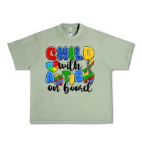 Oil Green child with autism on board Urban Heavy Tee - Artiststas