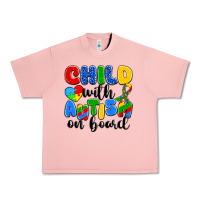 Salmon child with autism on board Urban Heavy Tee - Artiststas