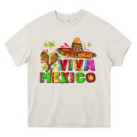 Cream viva mexico Heavy Core Tee - AdoDesignShop