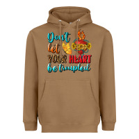 Toasted Coconut Don't Let Your Heart Be Troupled Heavyweight Hoodie - BundleAndBundleShop
