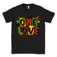 Black one love juneteenth Classic Tee - LillyAllenDesigns