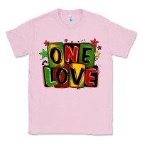 Bubblegum Pink one love juneteenth Classic Tee - LillyAllenDesigns