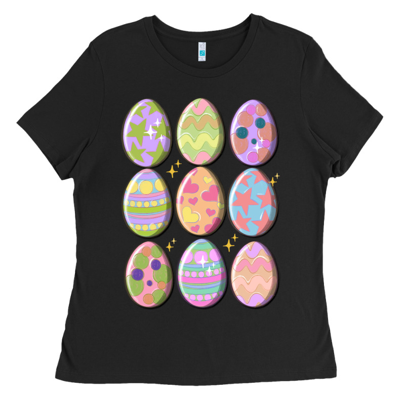 Vintage Easter Eggs Ladies Tee by MaliasSmallBusiness | Teevron