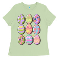 Matcha vintage easter eggs Ladies Tee - MaliasSmallBusiness