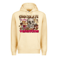Pina Colada Skull chocolate is my Valentine Premium Hoodie - FaDigitalArtStudio